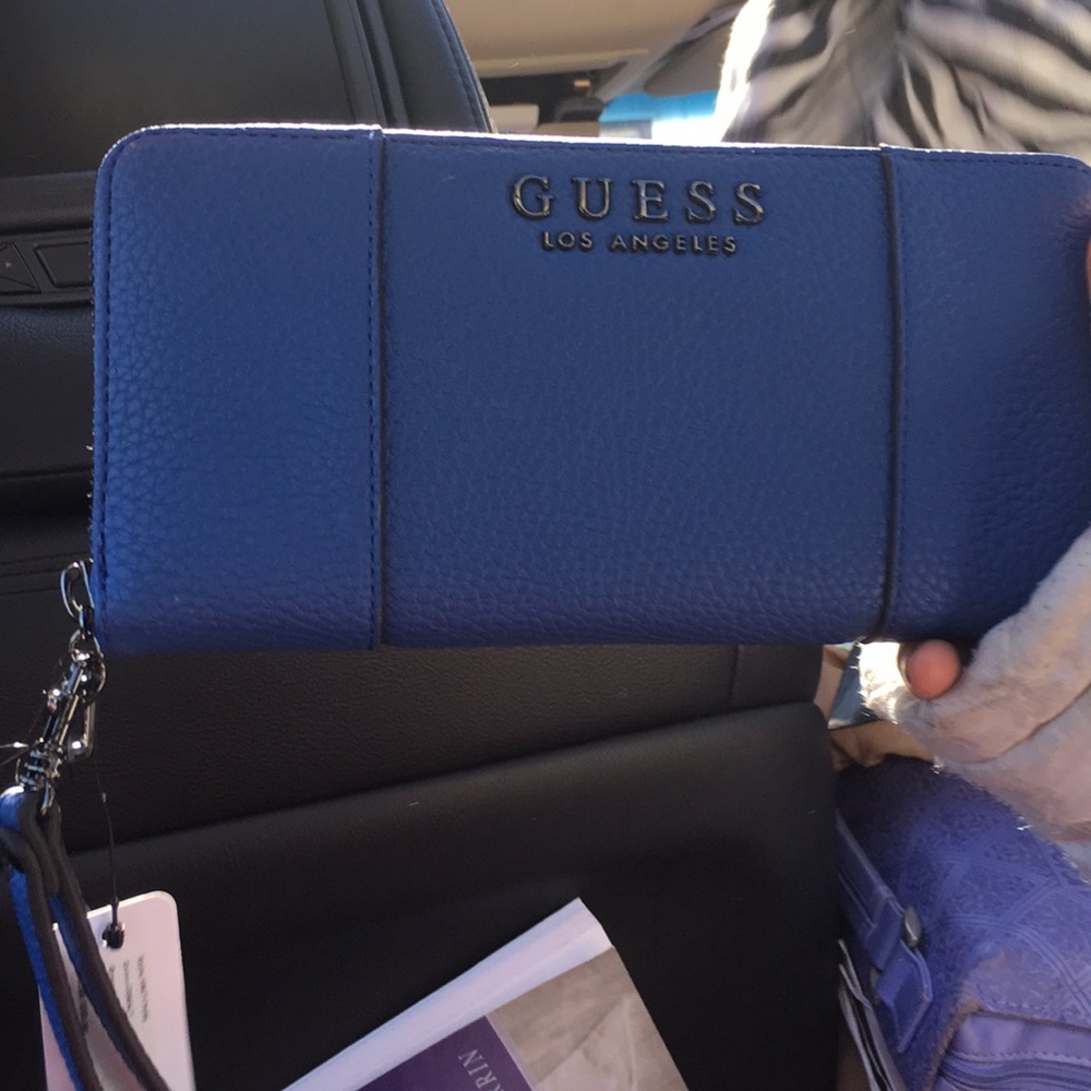 Designer blue wallet